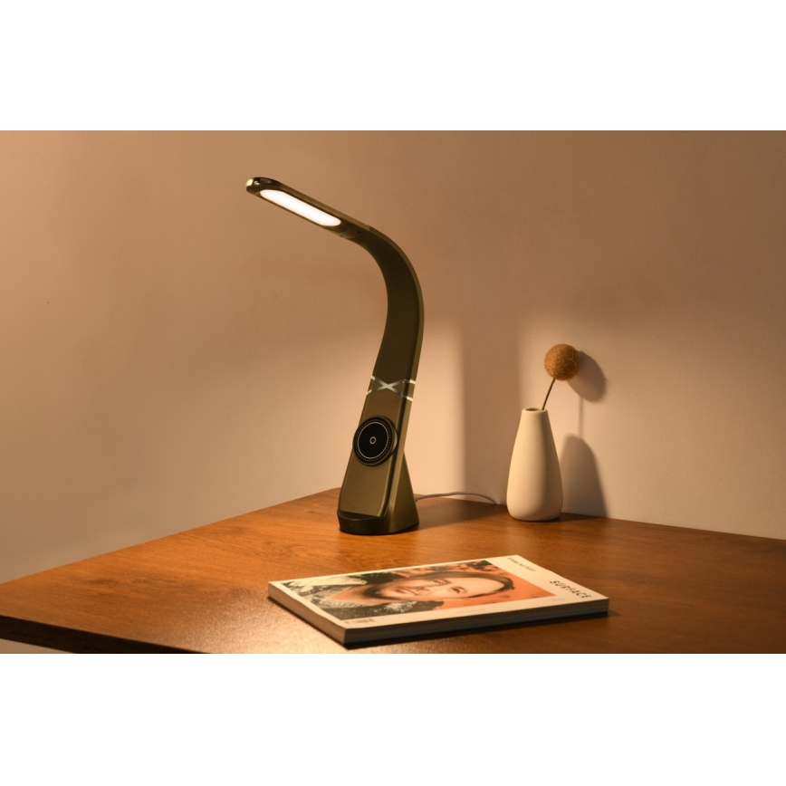 Immax NEO 09110L - LED Stmívatelná stolní lampa s bezdrátovým nabíjením MAGIC LED/5W/230V černá