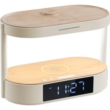 Immax NEO 09111L - LED Stmívatelná stolní lampa s budíkem a nabíjením TRIPLE DOCK LED/1,5W/5V