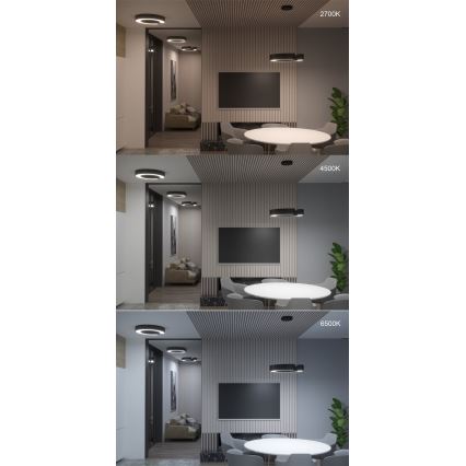 Immax NEO 7133 - LED SMART Stmívatelné stropní svítidlo CÉČKO LED/52W/230V + dálkové ovládání 60 cm Tuya ZigBee