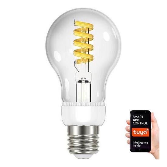 Immax Neo - LED Stmívatelná žárovka FILAMENT E27/5W/230V ZigBee 2700-6000K Tuya