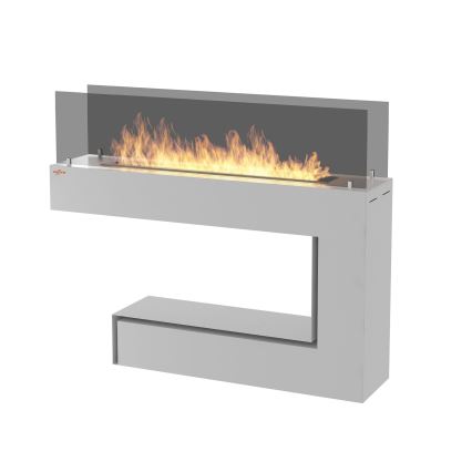 InFire - BIO krb 110x85,5 cm 3kW bílá