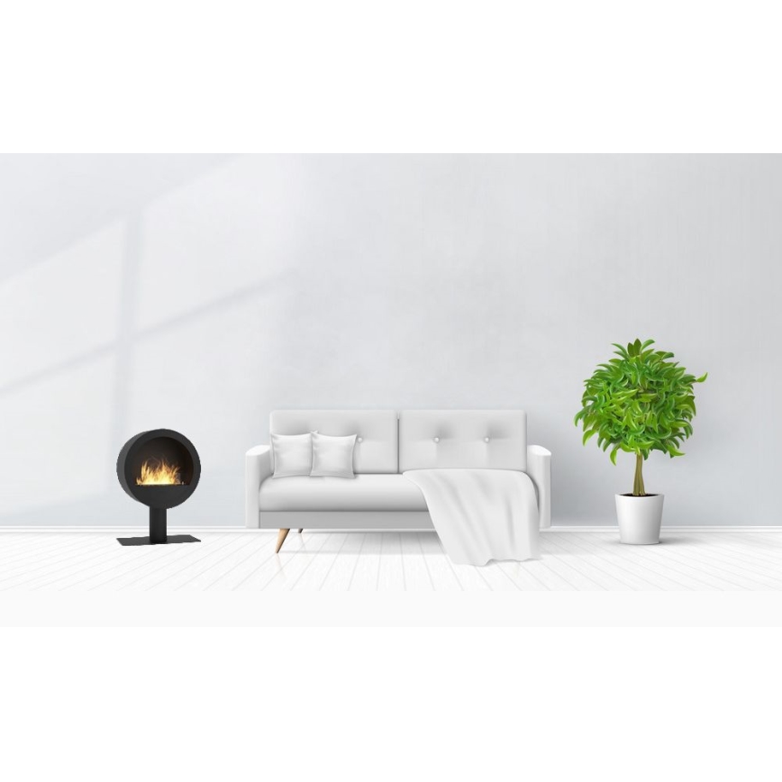InFire - BIO krb pr. 70 cm 3kW černá
