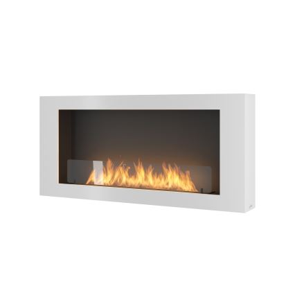 InFire - Nástěnný BIO krb 120x56 cm 3kW bílá