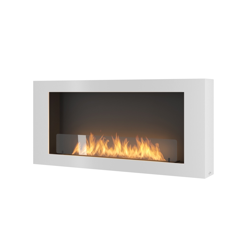 InFire - Nástěnný BIO krb 120x56 cm 3kW bílá