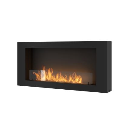 InFire - Nástěnný BIO krb 120x56 cm 3kW černá