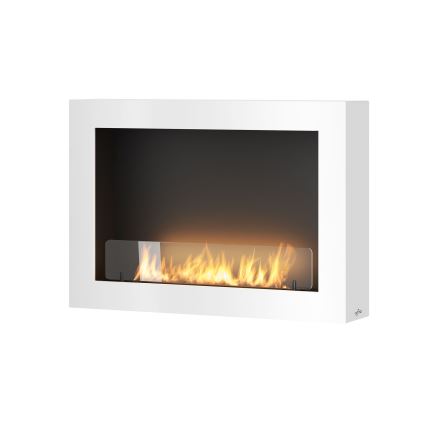 InFire - Nástěnný BIO krb 80x56 cm 3kW bílá