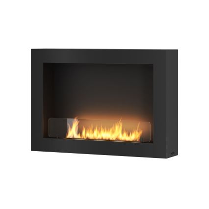 InFire - Nástěnný BIO krb 80x56 cm 3kW černá