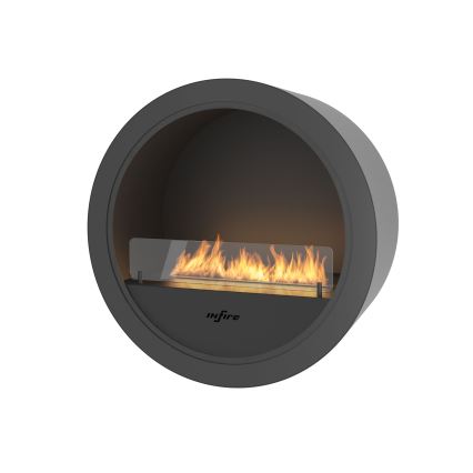 InFire - Nástěnný BIO krb pr. 70 cm 3kW černá