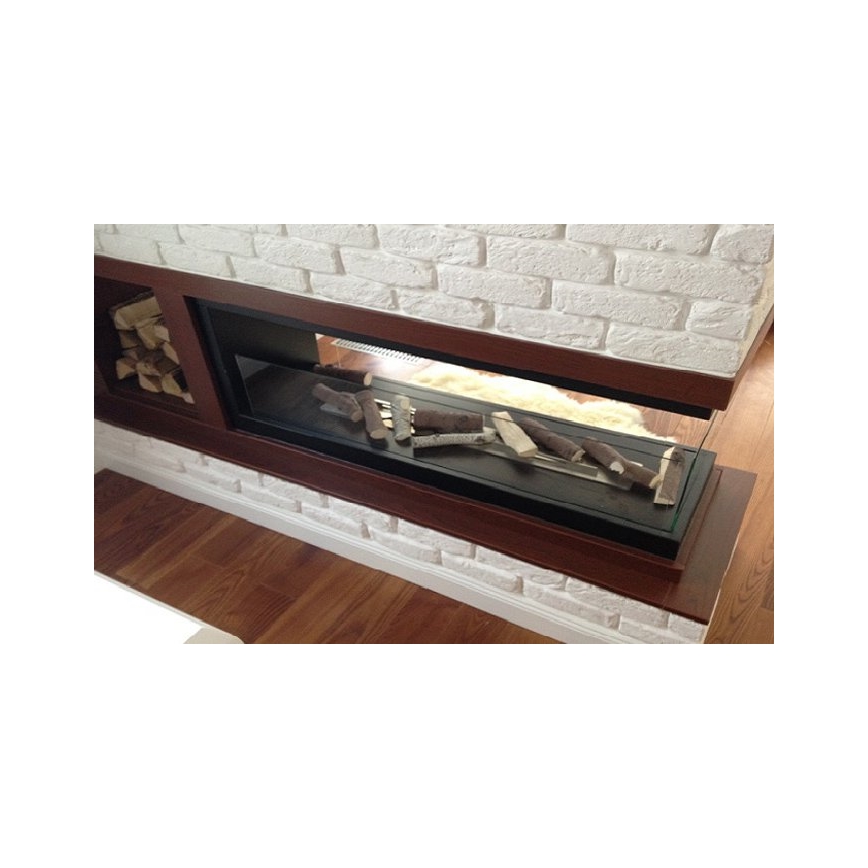 InFire - Rohový BIO krb 100x50 cm 3kW oboustranný