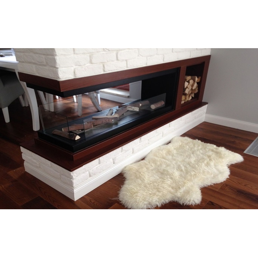 InFire - Rohový BIO krb 100x50 cm 3kW oboustranný