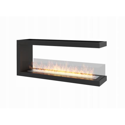 InFire - Rohový BIO krb 120x50 cm 3kW oboustranný