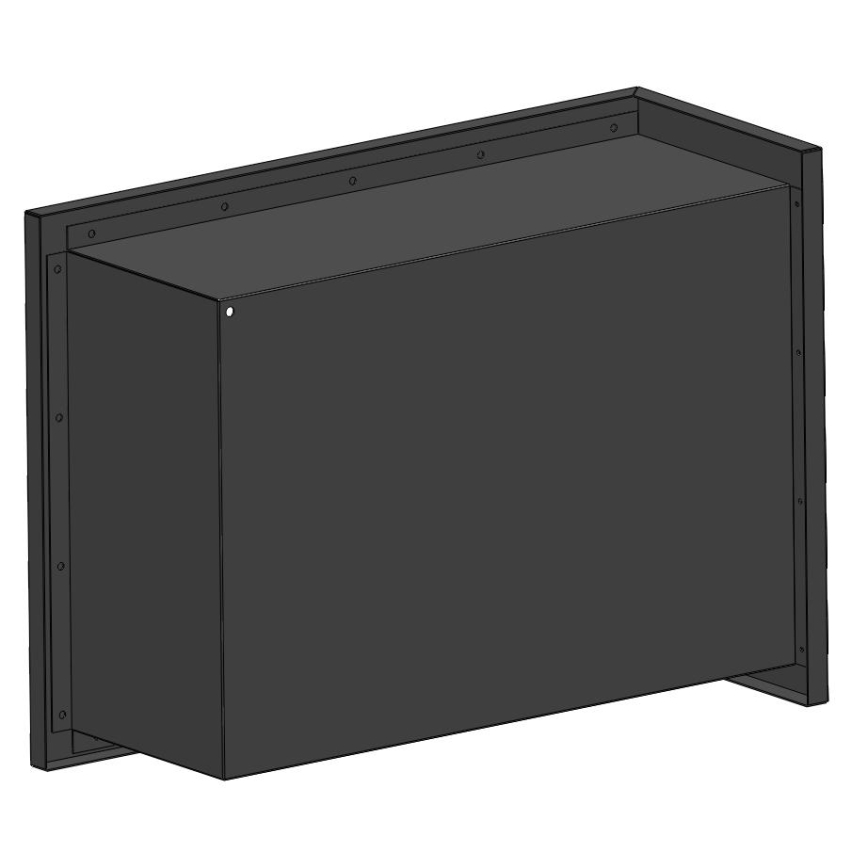 InFire - Rohový BIO krb 45x60 cm 3kW černá