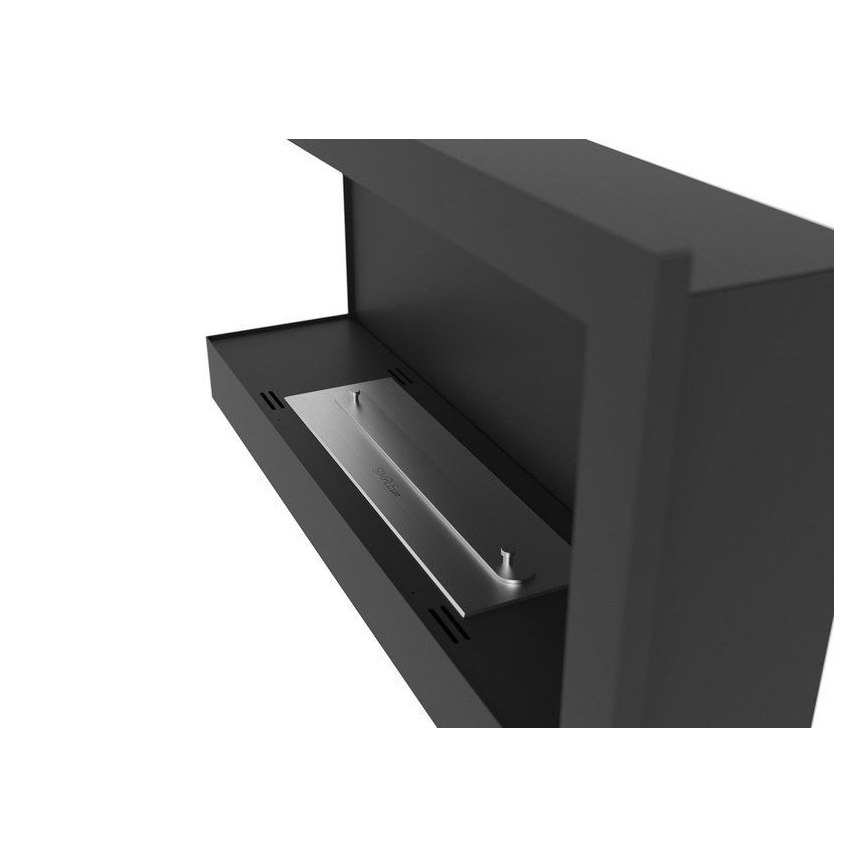 InFire - Rohový BIO krb 45x90 cm 3kW černá