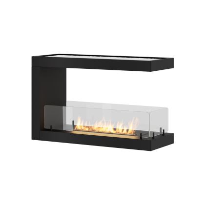 InFire - Rohový BIO krb 80x50 cm 3kW oboustranný