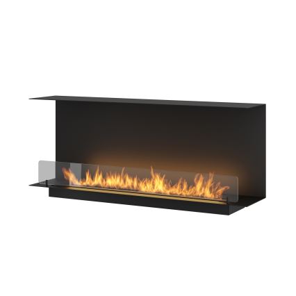 InFire - Vestavěný BIO krb 120x45 cm 3kW černá