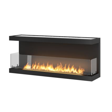 InFire - Vestavěný BIO krb 120x50 cm 5kW černá