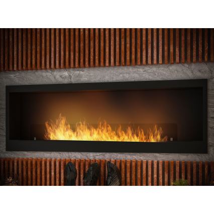 InFire - Vestavěný BIO krb 150x50 cm 4,2kW černá