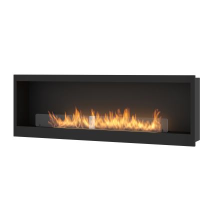 InFire - Vestavěný BIO krb 150x50 cm 4,2kW černá