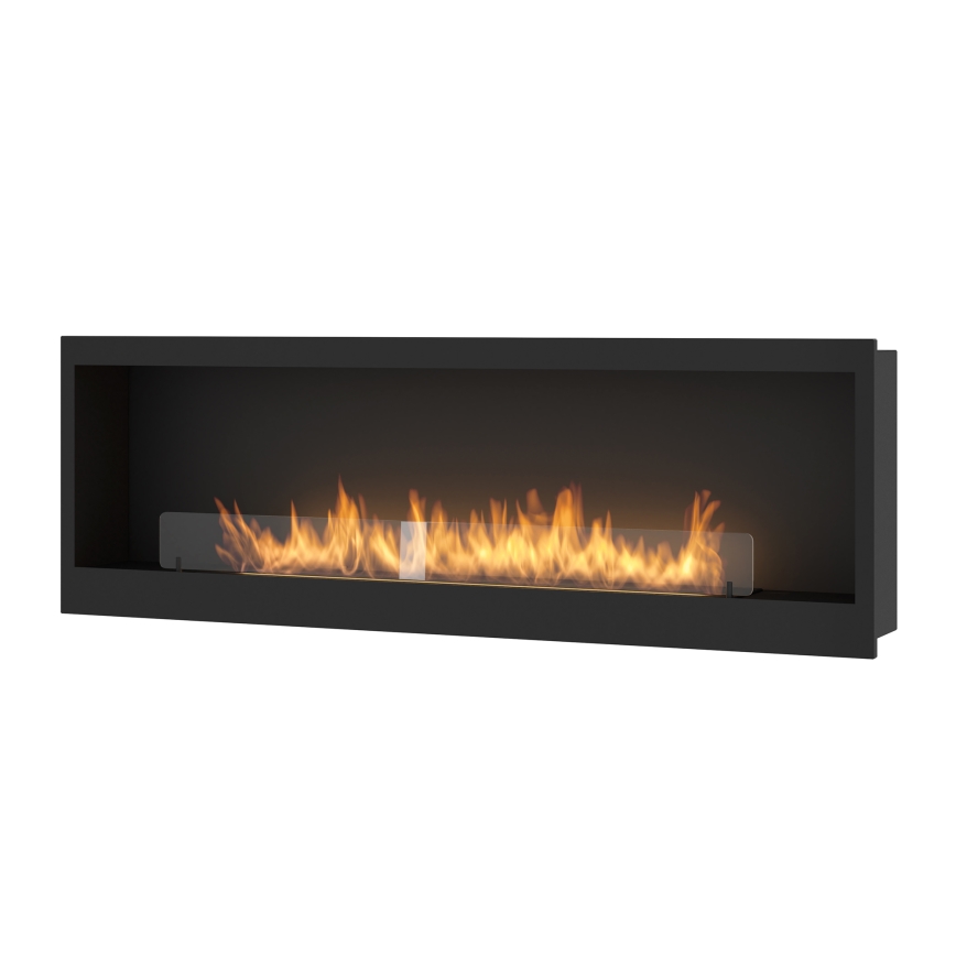 InFire - Vestavěný BIO krb 150x50 cm 4,2kW černá