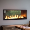 InFire - Vestavěný BIO krb 48,5x123,5 cm 6kW černá