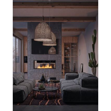 InFire - Vestavěný BIO krb 48,5x123,5 cm 6kW černá