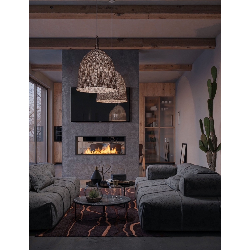 InFire - Vestavěný BIO krb 48,5x123,5 cm 6kW černá