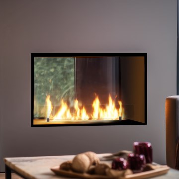 InFire - Vestavěný BIO krb 48,5x83,5 cm 3,5kW černá
