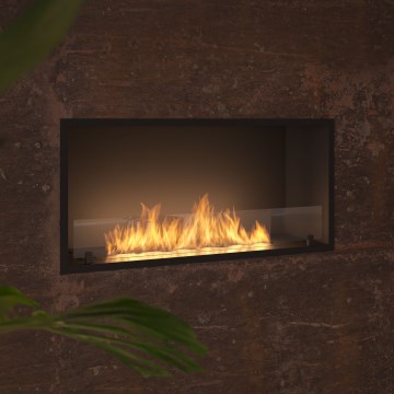 InFire - Vestavěný BIO krb 49,4x104,4 cm 6kW černá