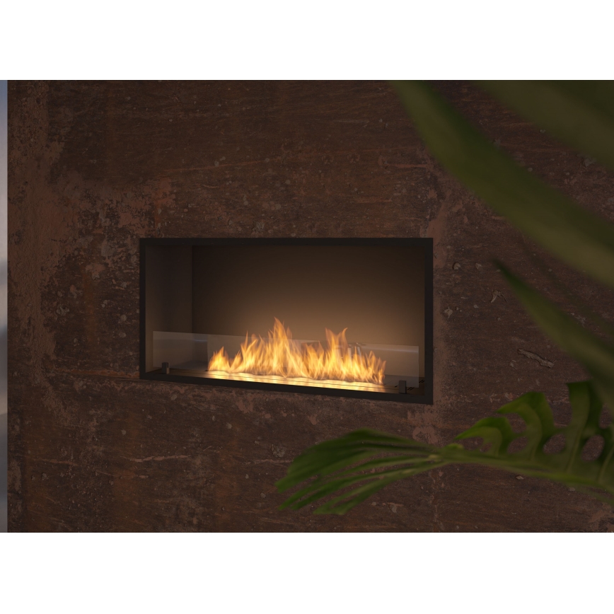 InFire - Vestavěný BIO krb 49,4x104,4 cm 6kW černá