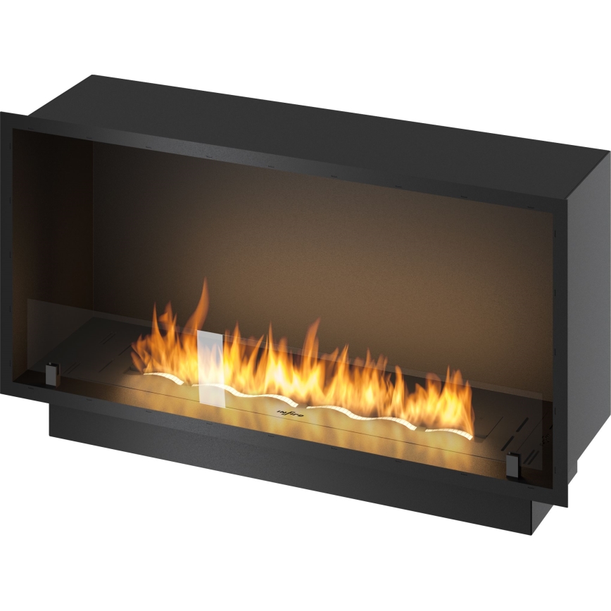 InFire - Vestavěný BIO krb 49,4x104,4 cm 6kW černá