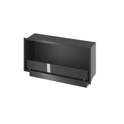 InFire - Vestavěný BIO krb 49,4x104,4 cm 6kW černá