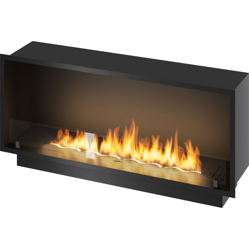 InFire - Vestavěný BIO krb 49,4x124,4 cm 6kW černá
