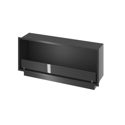 InFire - Vestavěný BIO krb 49,4x124,4 cm 6kW černá