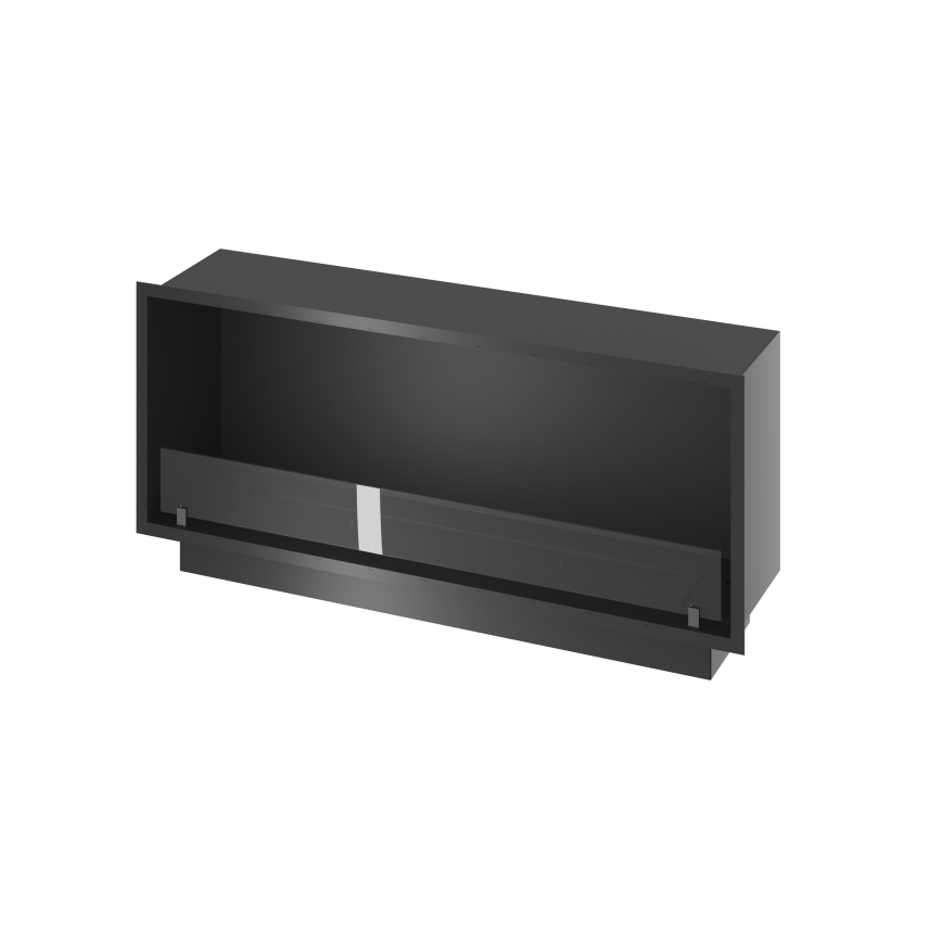 InFire - Vestavěný BIO krb 49,4x124,4 cm 6kW černá