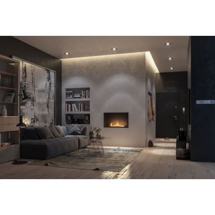 InFire - Vestavěný BIO krb 49,4x84,4 cm 3,5kW černá