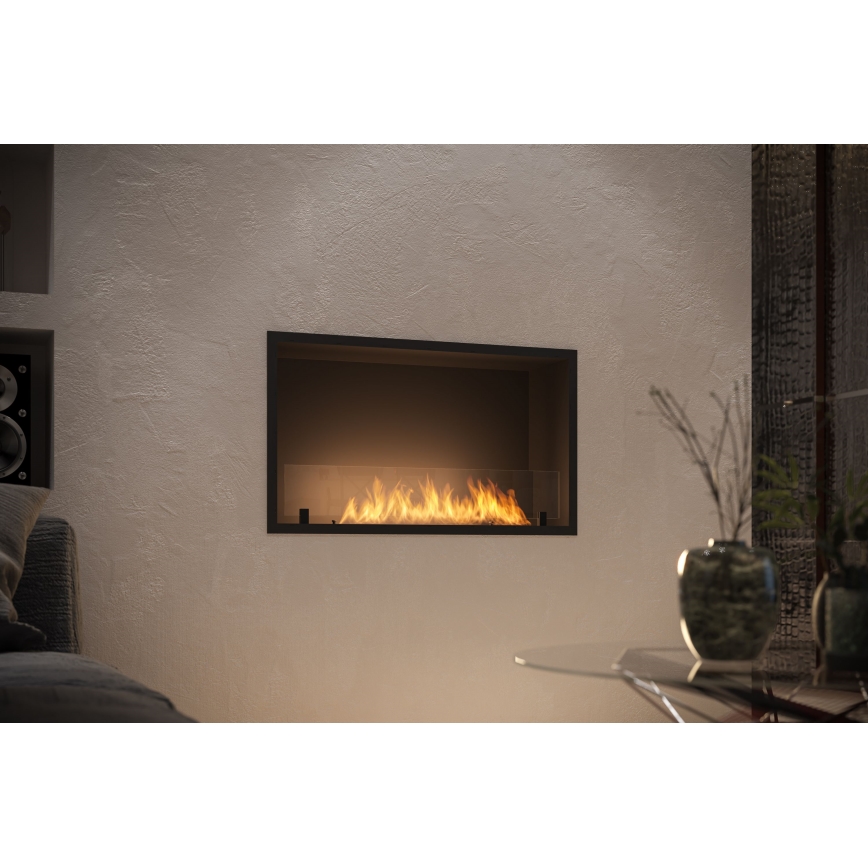 InFire - Vestavěný BIO krb 49,4x84,4 cm 3,5kW černá