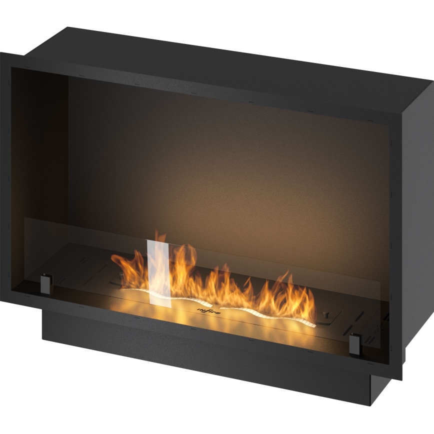 InFire - Vestavěný BIO krb 49,4x84,4 cm 3,5kW černá