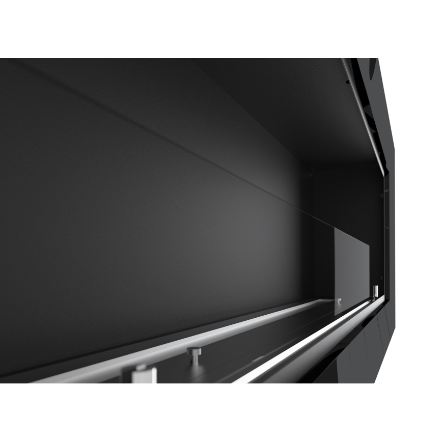 InFire - Vestavěný BIO krb 49x120 cm 3kW černá