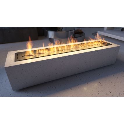 InFire - Vestavěný BIO krb 7,5x120 cm 7kW černá