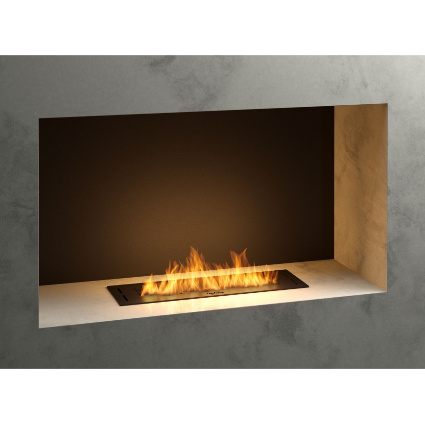 InFire - Vestavěný BIO krb 7,5x50 cm 3,5kW černá
