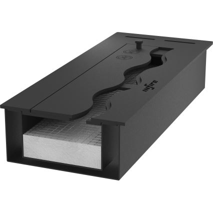 InFire - Vestavěný BIO krb 7,5x50 cm 3,5kW černá