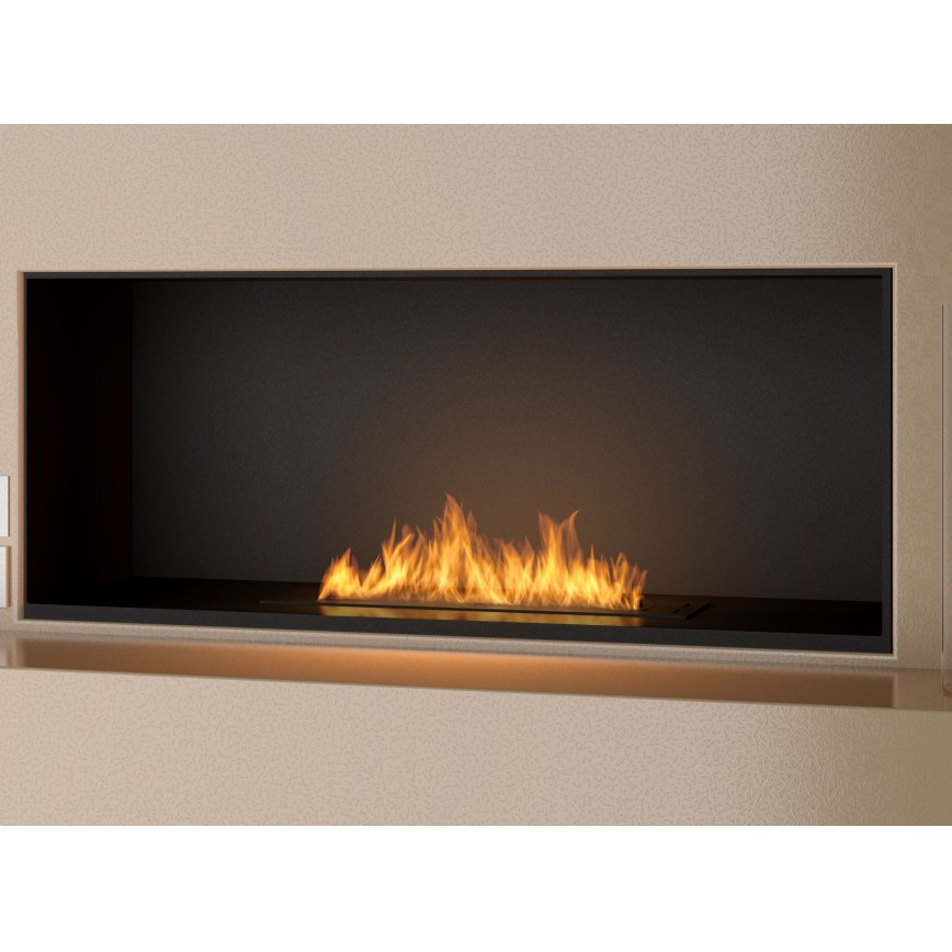 InFire - Vestavěný BIO krb 7,5x60 cm 3,5kW černá