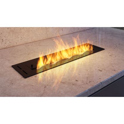 InFire - Vestavěný BIO krb 7,5x60 cm 3,5kW černá