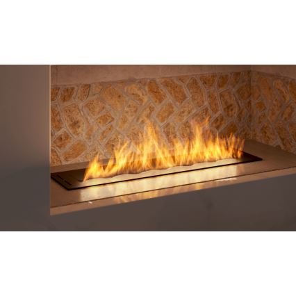 InFire - Vestavěný BIO krb 7,5x80 cm 6kW černá