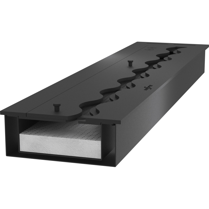 InFire - Vestavěný BIO krb 7,5x80 cm 6kW černá