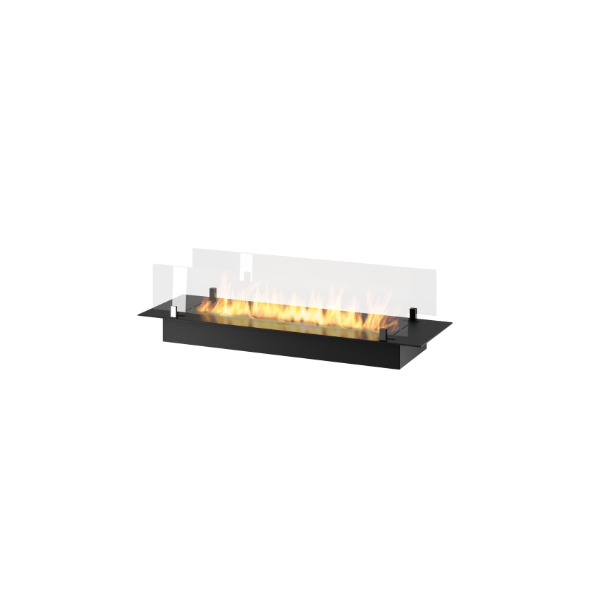 InFire - Vestavěný BIO krb 8,5x100 cm 6kW černá