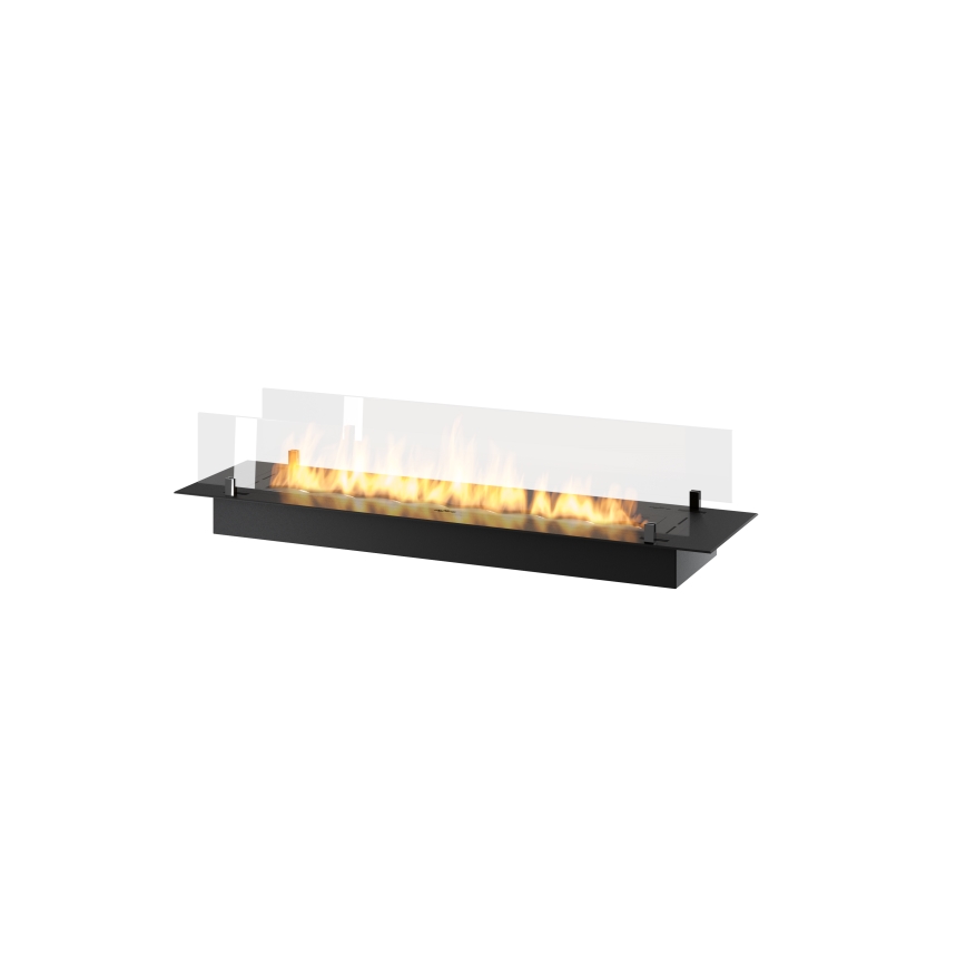 InFire - Vestavěný BIO krb 8,5x120 cm 6kW černá