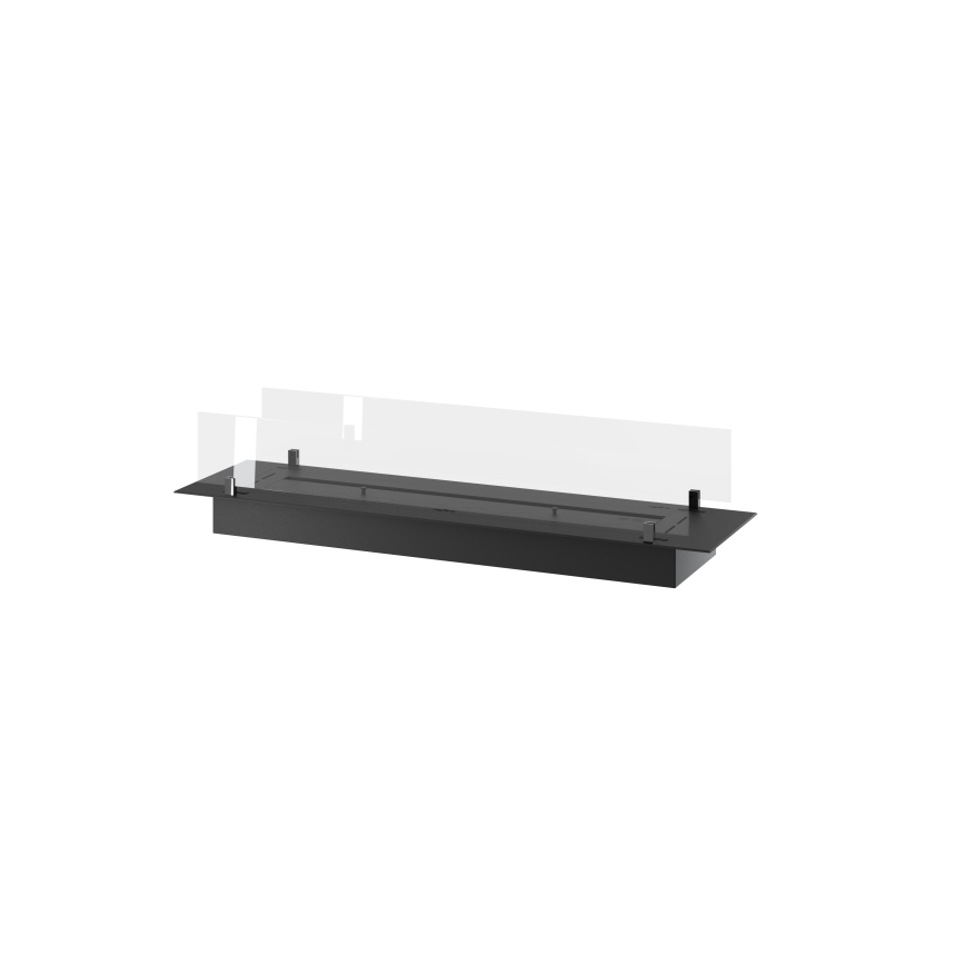 InFire - Vestavěný BIO krb 8,5x120 cm 6kW černá