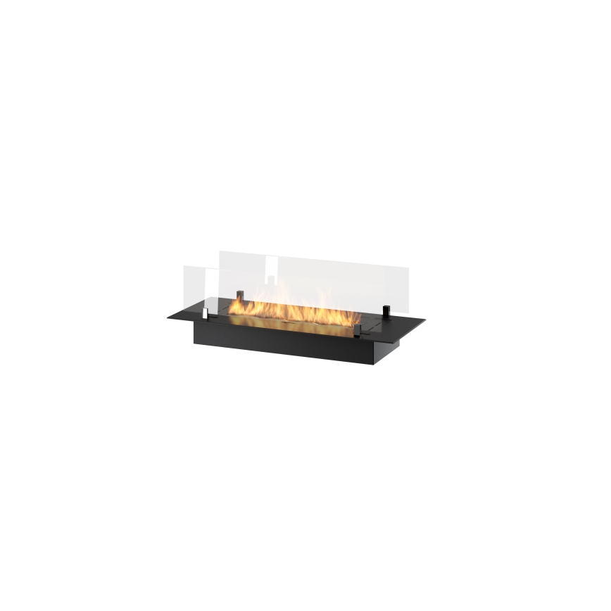 InFire - Vestavěný BIO krb 8,5x80 cm 3,5kW černá