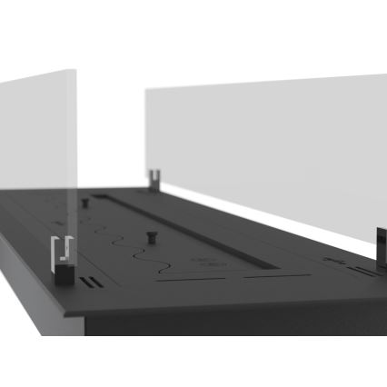 InFire - Vestavěný BIO krb 8,5x80 cm 3,5kW černá